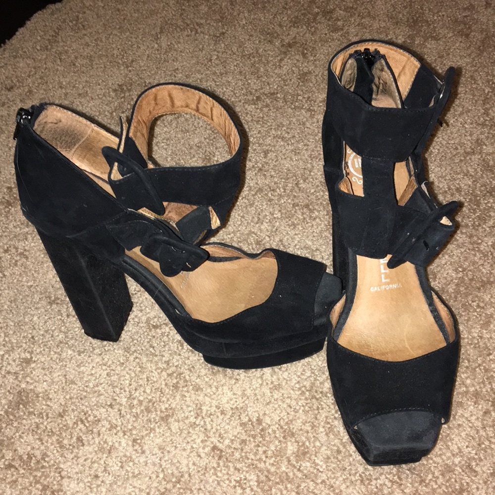 Jeffrey Campbell Multi Buckle Strappy Heels